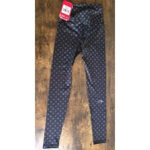 The North Face Contoured Tech Leggings – XS Black Diamond Print NWT $110